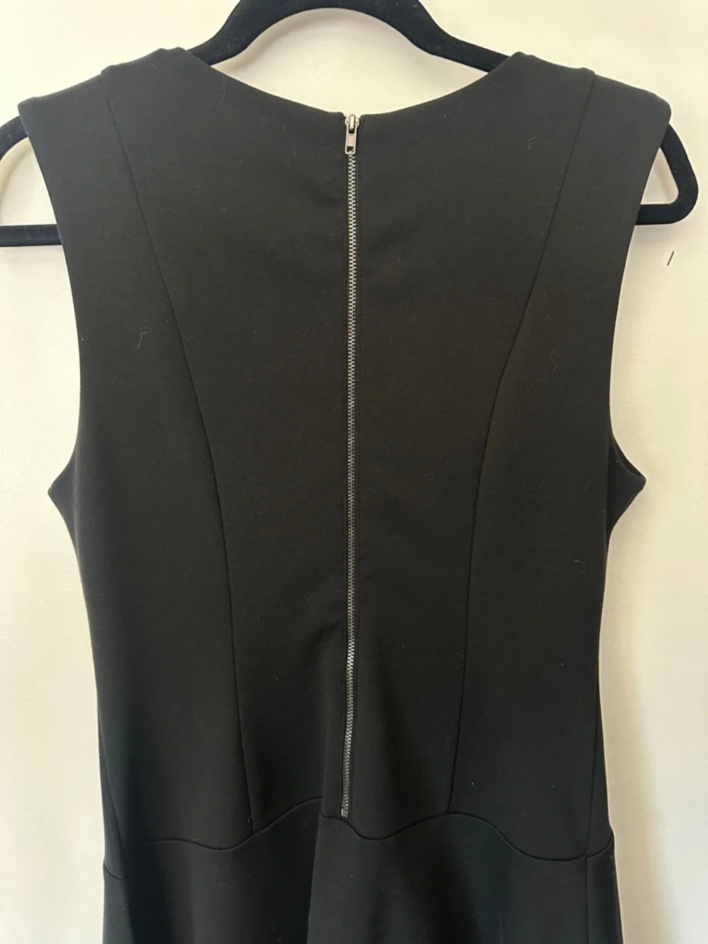 Free People Sleek Black Sleeveless Mini Fit and Flare Dress